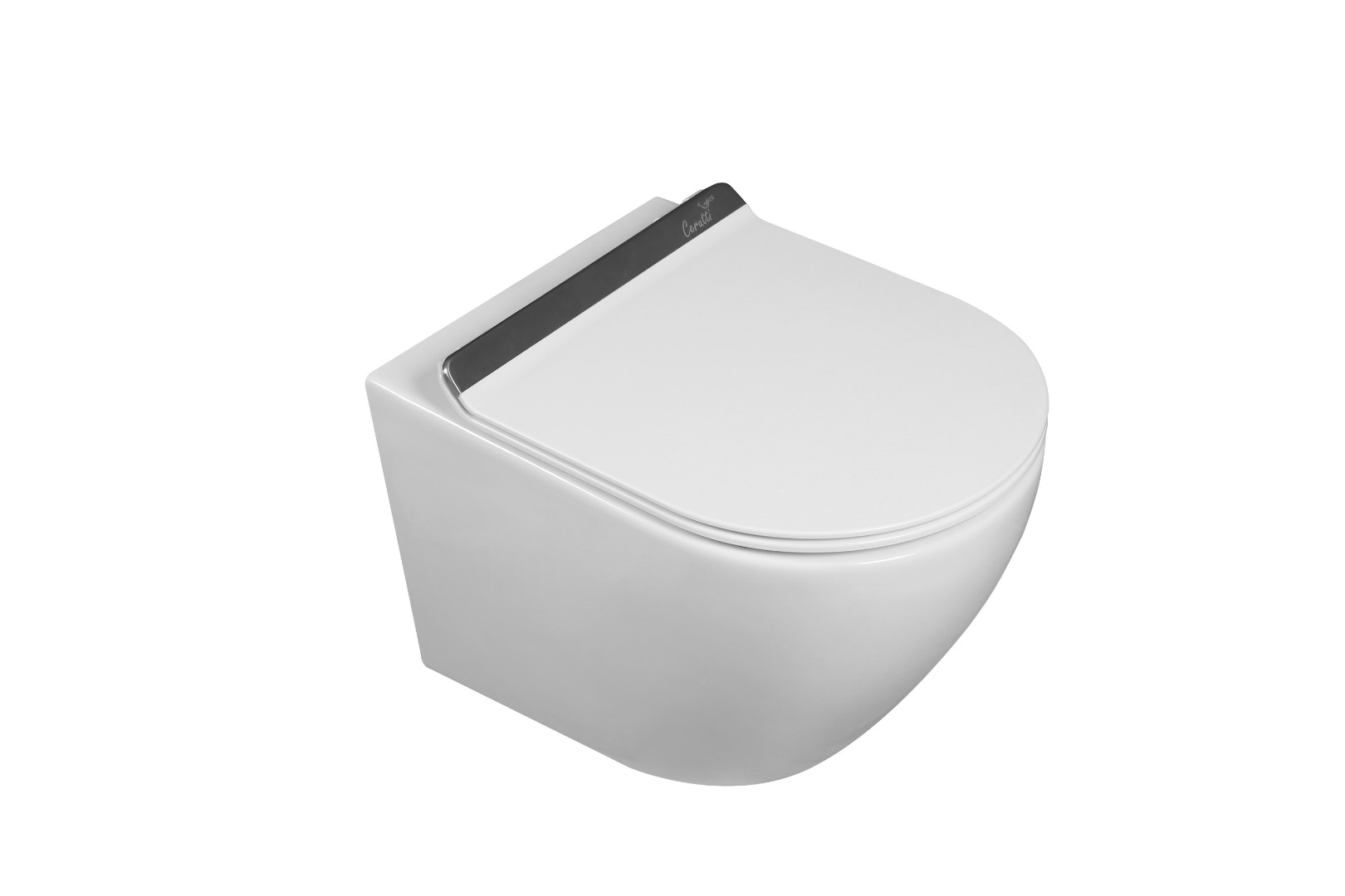 унитаз подвесной cerutti spa sella aria tornado plus ct9956 49x37 сиденье duroplast, микролифт, белый