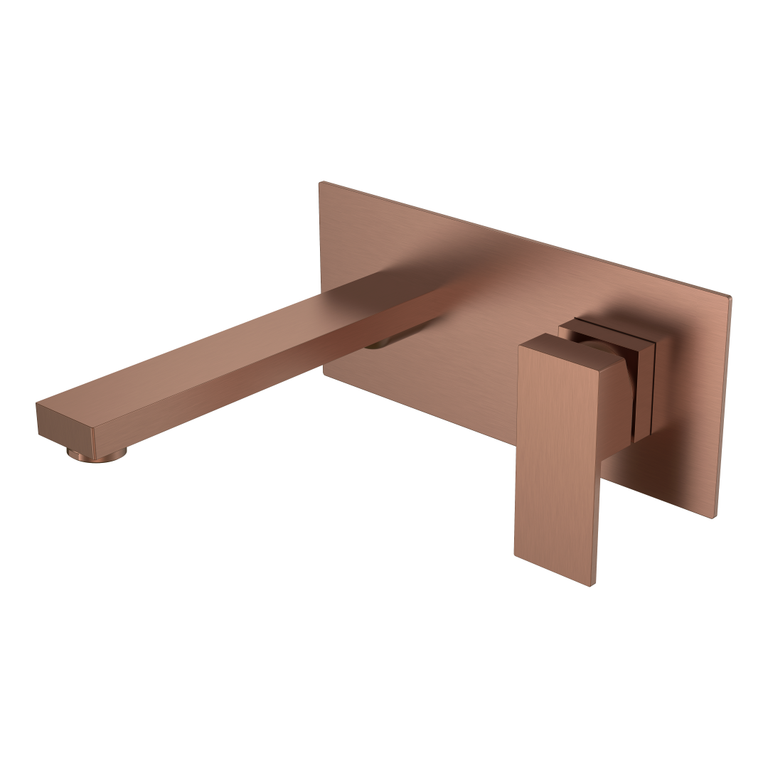смеситель для умывальника высокий boheme qubic 475-brb brushed bronze, брашированная бронза