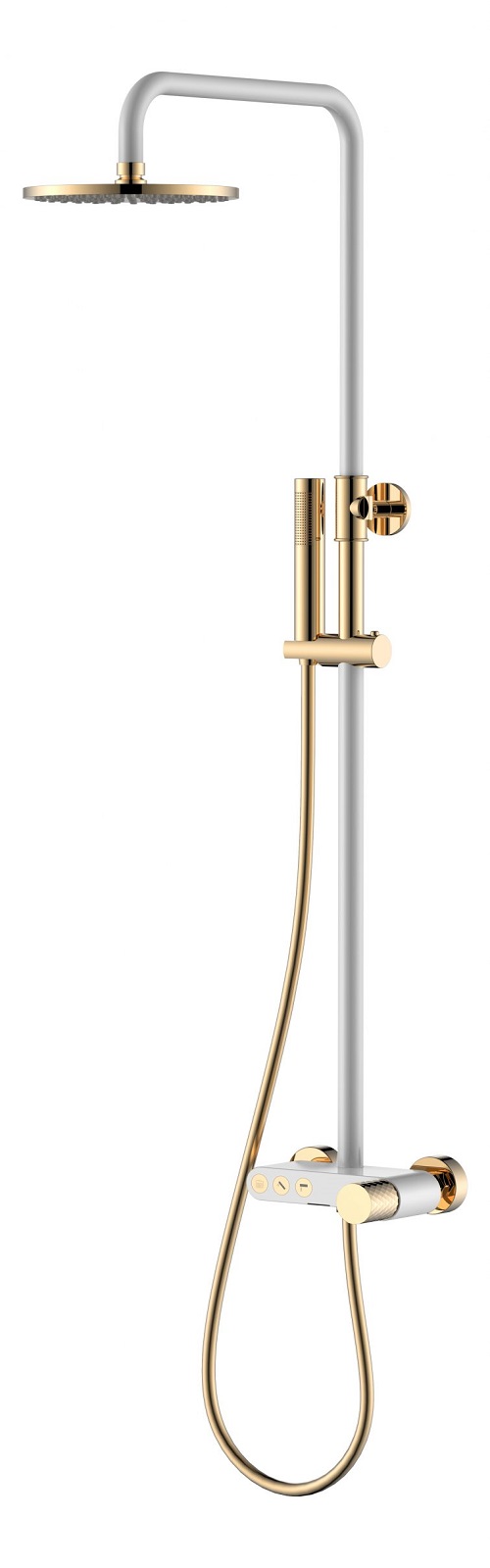 душевая стойка boheme stick diamond 128-wg white gold