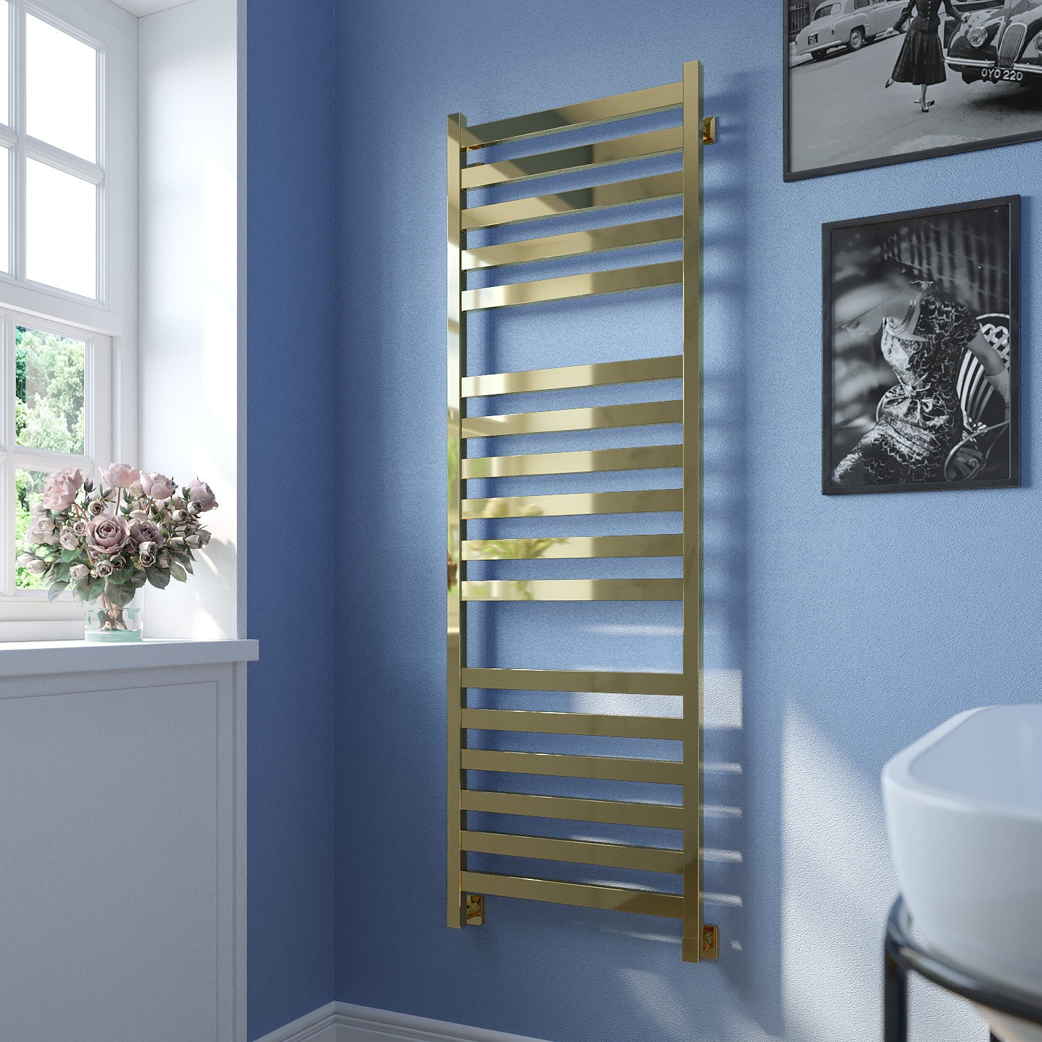 полотенцесушитель водяной stinox verona luxe 50x160 золото глянец