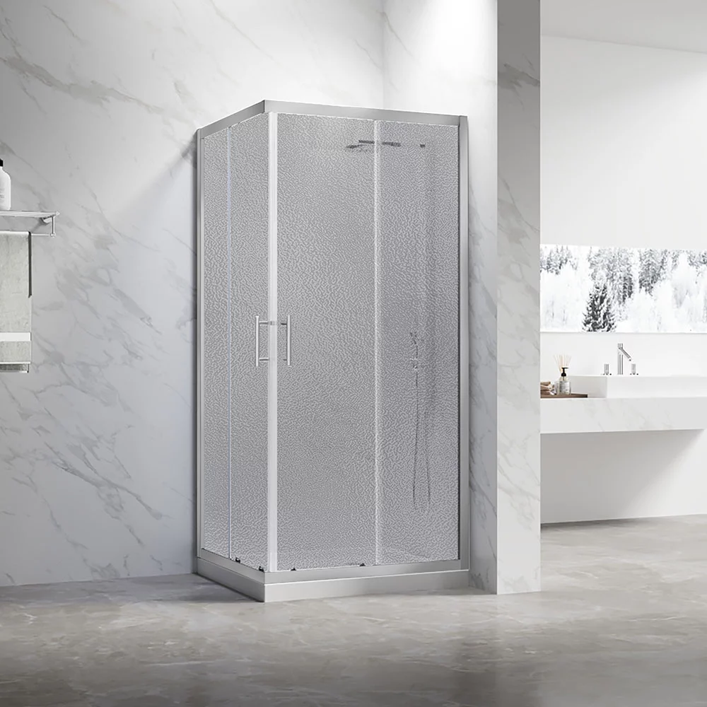 душевой уголок veconi rv-27ch 100x80 стекла pear, профиль хром