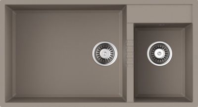 кухонная мойка omoikiri tedori 85-2-u-sa 4993942 85x46,5 бежевый