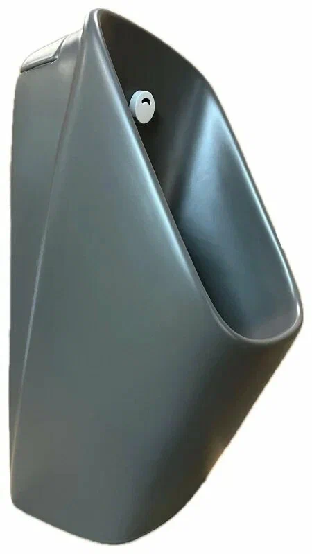 писсуар santiline sl-6004mb 34x39 с функцией электронного смыва, серый матовый