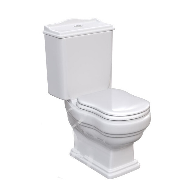 унитаз-компакт caprigo borgo 3813 43x67 сиденье abs, микролифт, белый