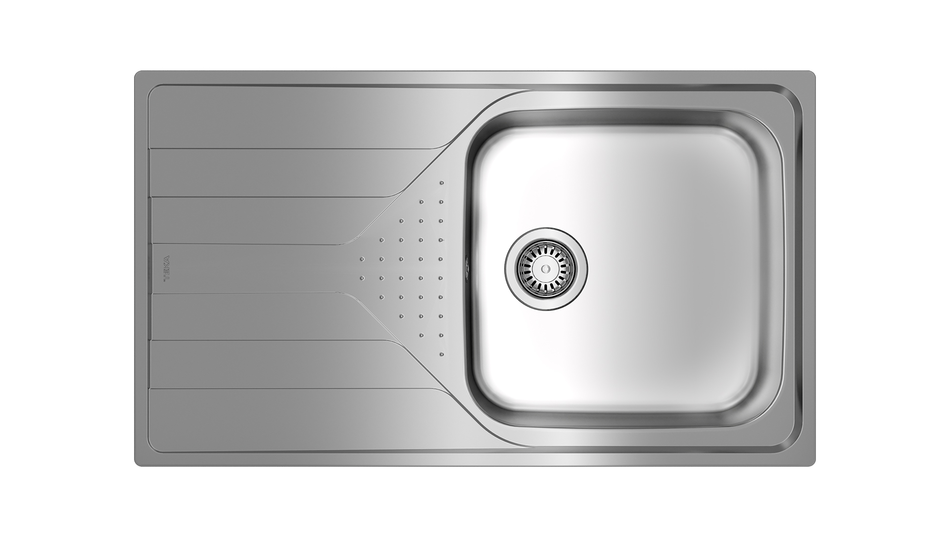 кухонная мойка teka universe 50 t-xp 1b 1d plus polished 86x50 хром полированный