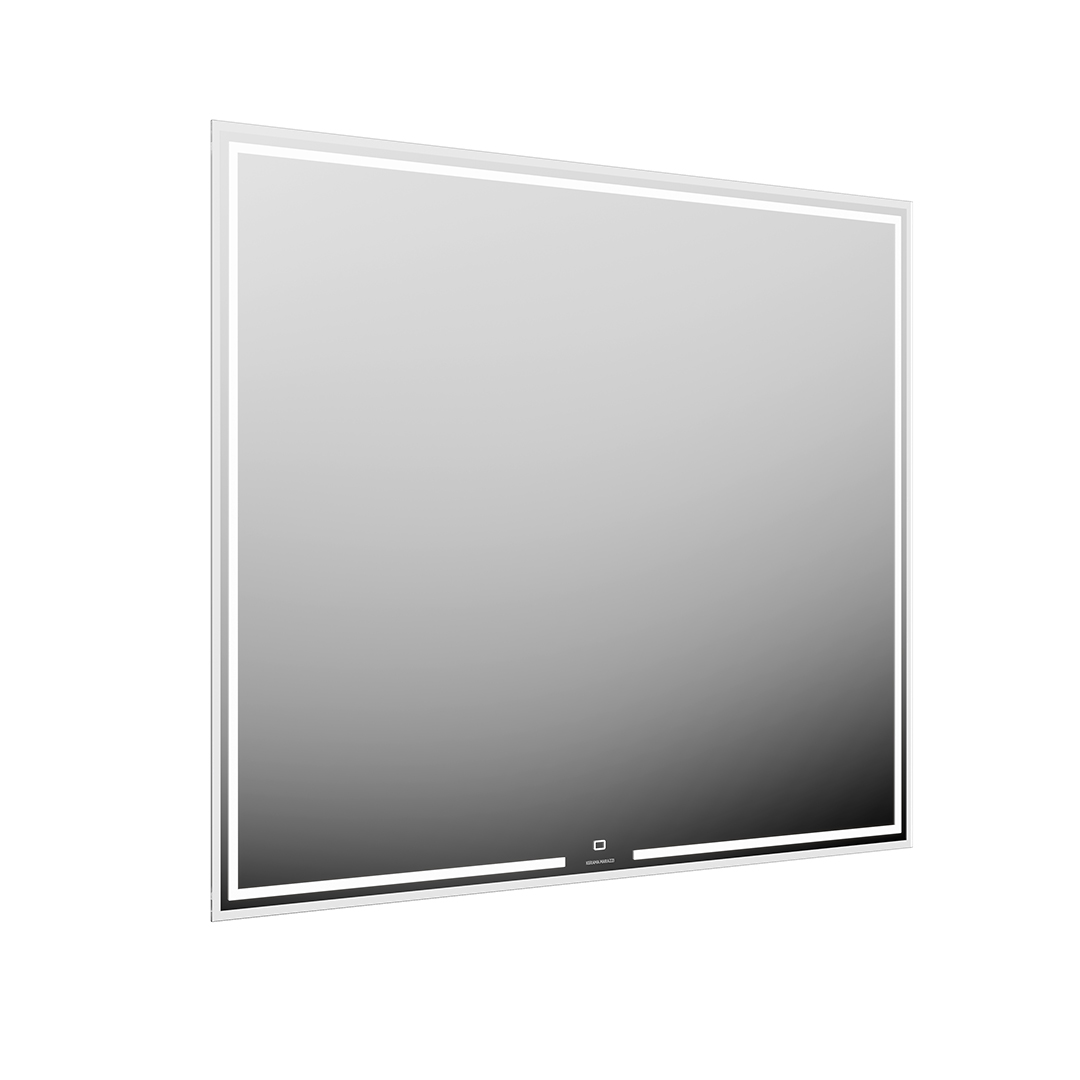 зеркало kerama marazzi mio.mi.100\wht 100x80 белое с подсветкой