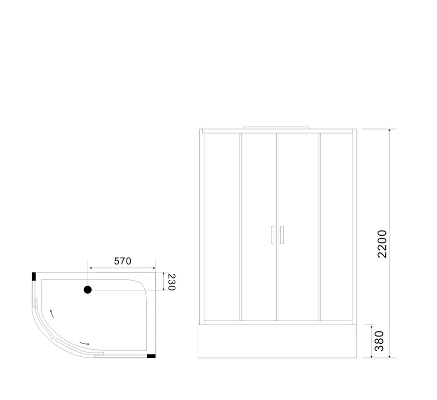 Душевой уголок Gutewetter Shape Round GK-864A 90x90 (хром/стекло матовое) фото 9 душевой уголок gutewetter shape round gk-864a 90x90 (хром/стекло матовое) фото 9