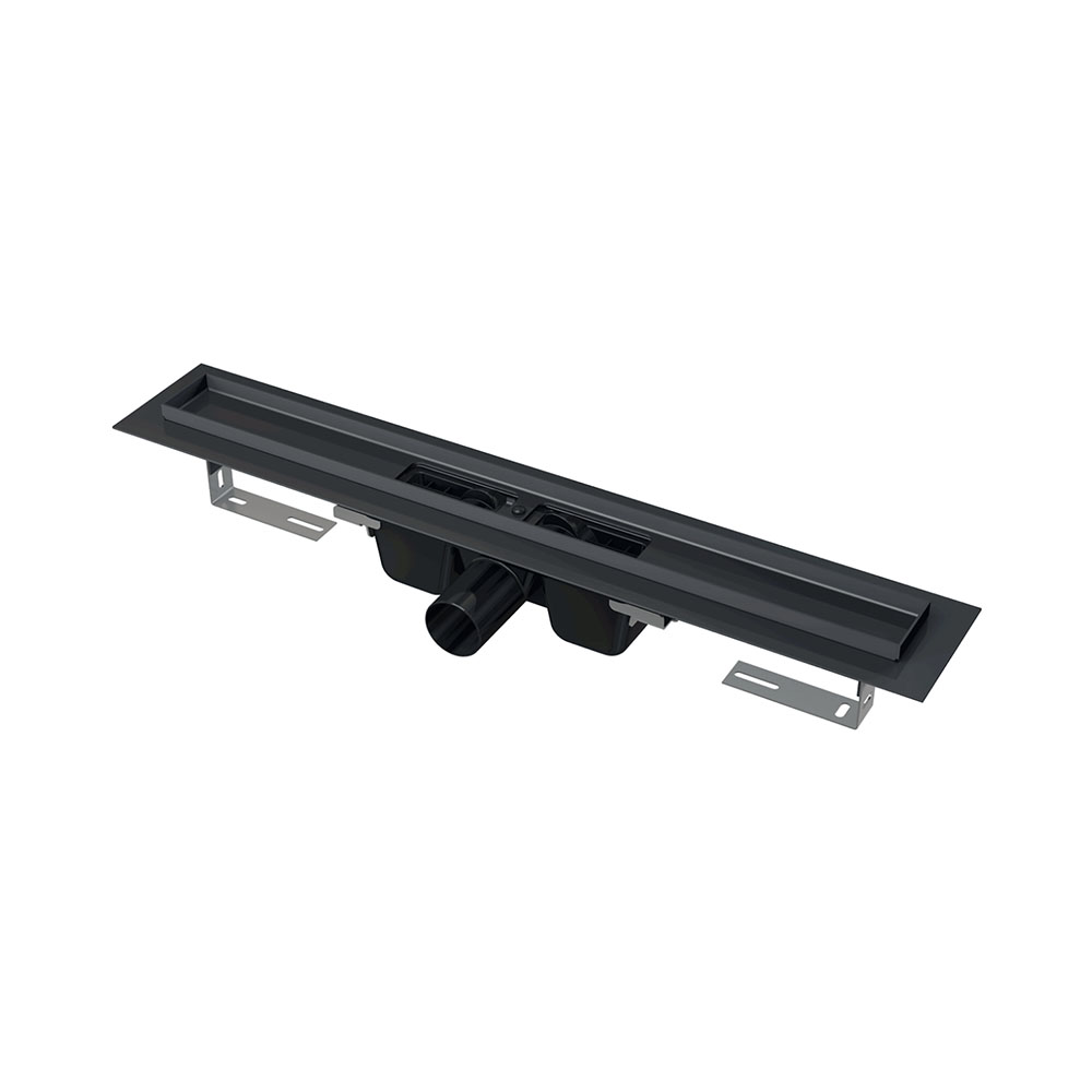 душевой лоток alcaplast apz1black-750 черный матовый