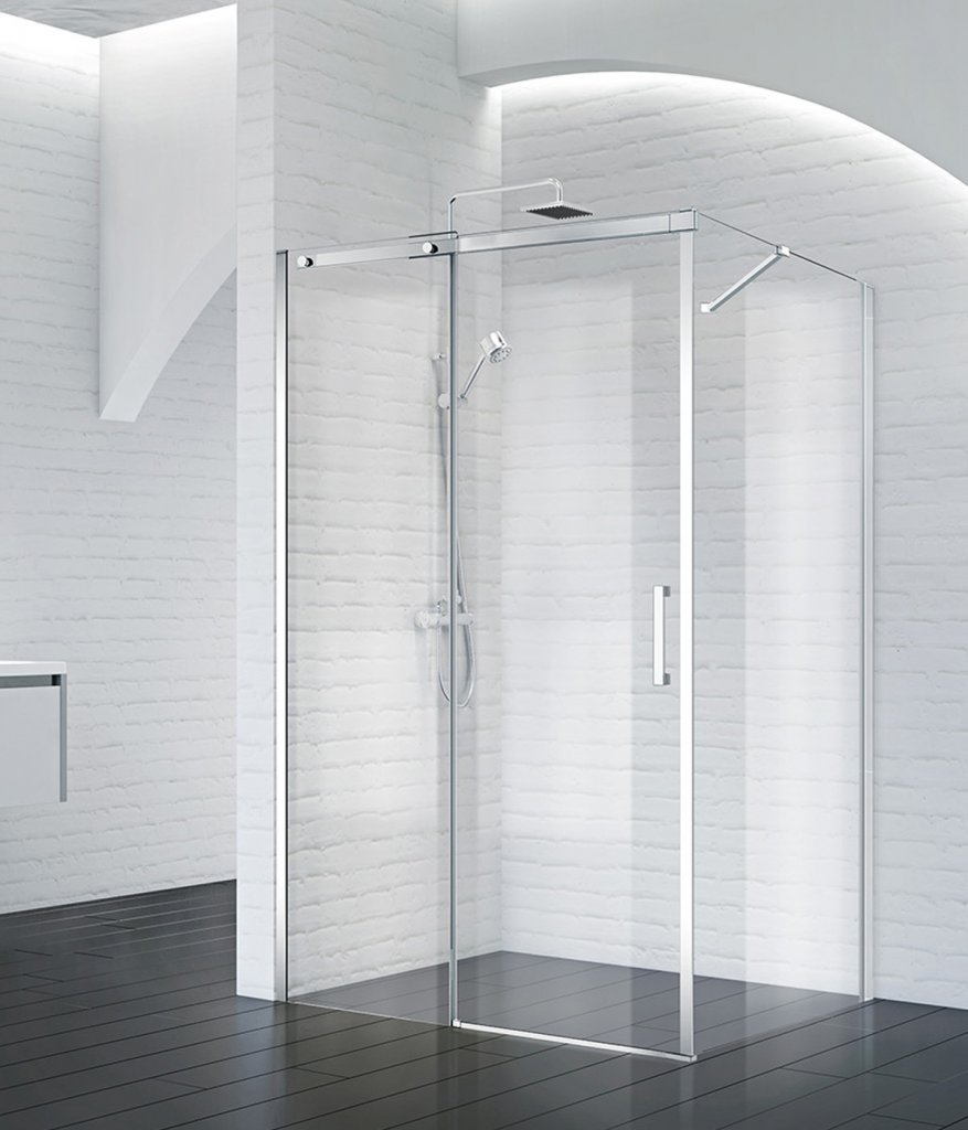 душевой уголок belbagno acqua-ah-1-130/80-c-cr 130x80 прозрачные/хром