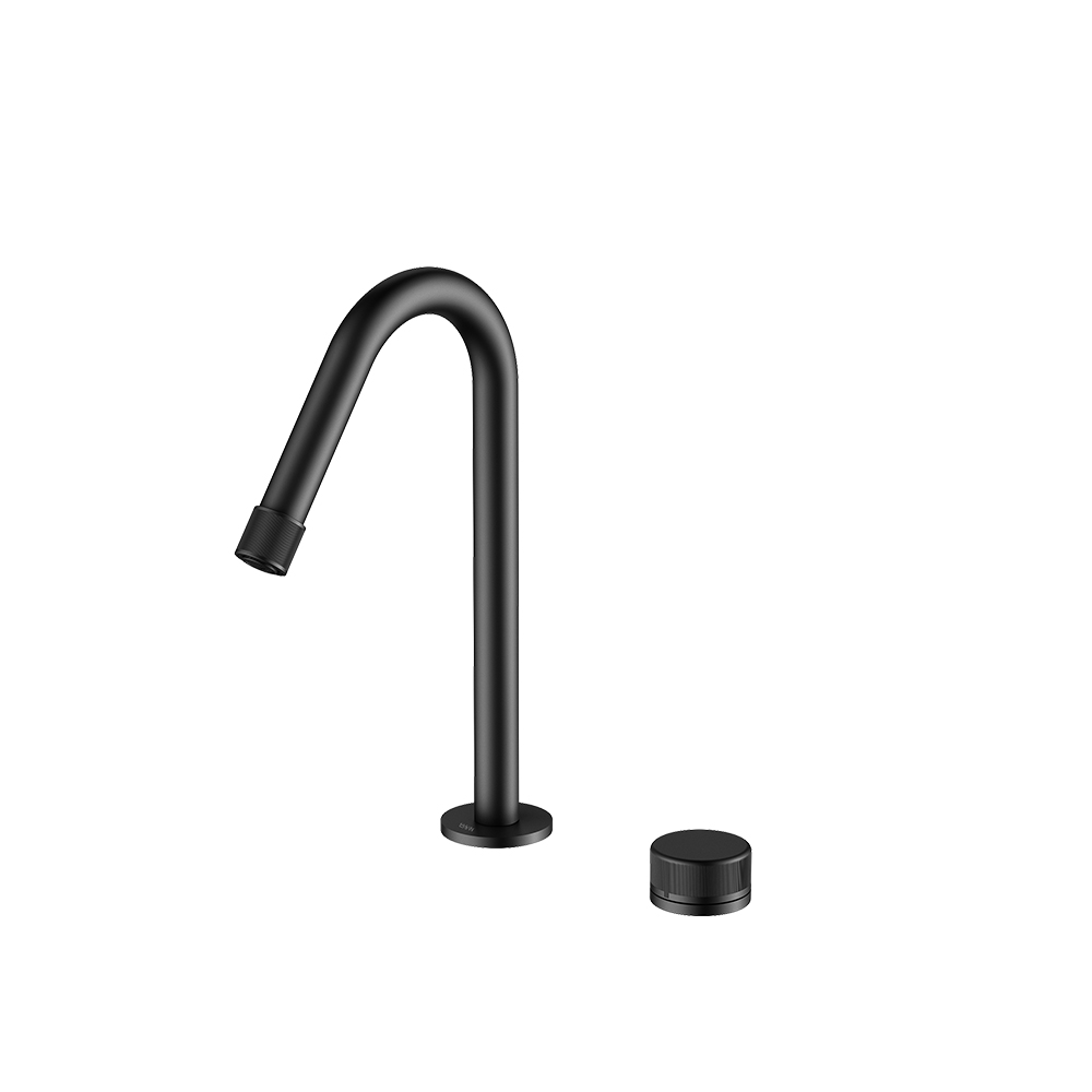 смеситель для умывальника black&white gravity gf-7108-mb черный матовый
