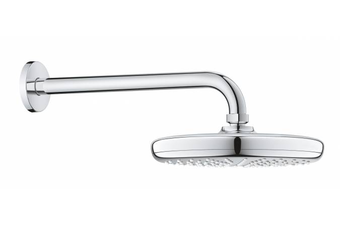 верхний душ с кронштейном grohe tempesta 210 26411000 хром
