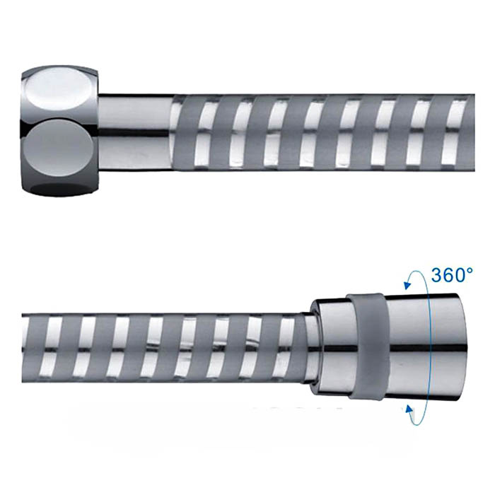 душевой шланг haiba hb44-1 серебристый